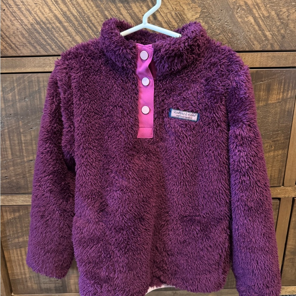 Vineyard Vines Plush Purple Jacket with Pink Details